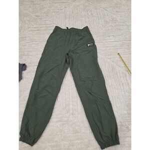 Fila Neutral Olive Dark Grn Athletic Jogger Pants Polyester Blend SZ-M 10/12 B20